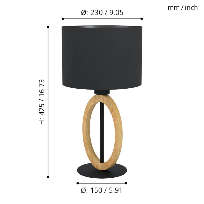 Eglo - Stolna lampa 1xE27/40W/230V