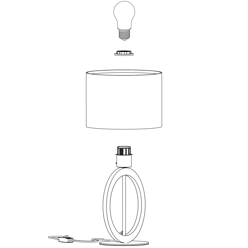 Eglo - Stolna lampa 1xE27/40W/230V