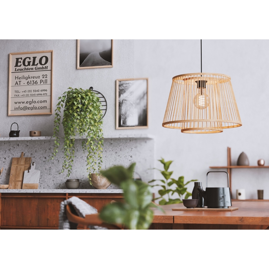 Eglo 43852 - Luster na sajli HYKEHAM 1xE27/40W/230V