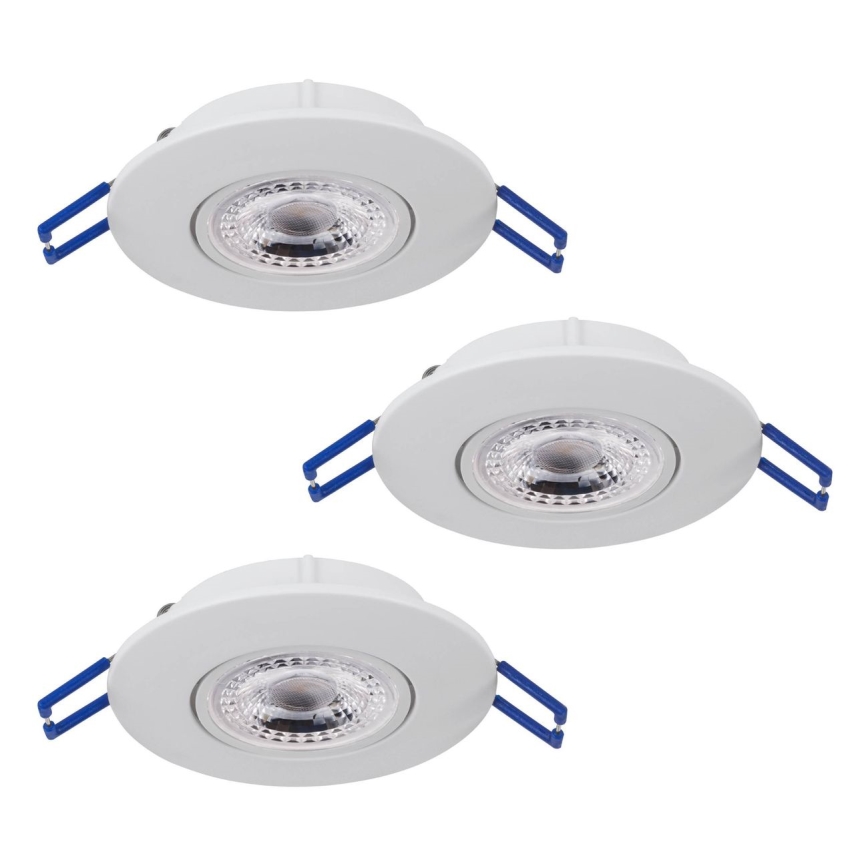 Eglo 75763 - SET 3x LED Ugradbena svjetiljka ZUJAR LED/3,4W/230V bijela