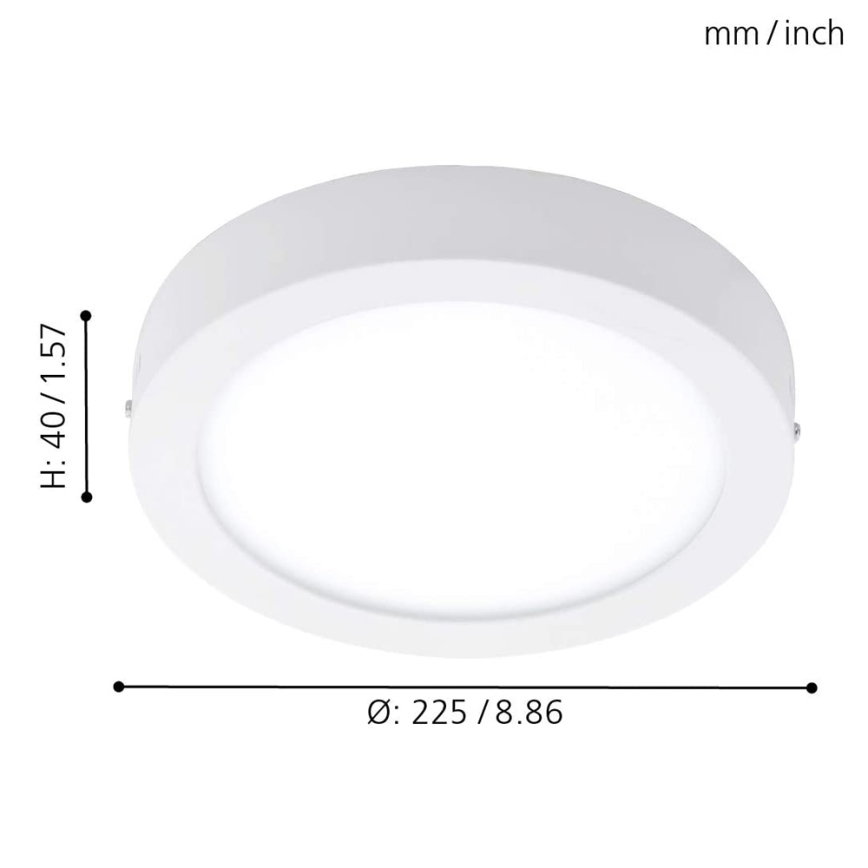 Eglo 78201 - LED Stropna svjetiljka FUEVA LED/16,5W/230V