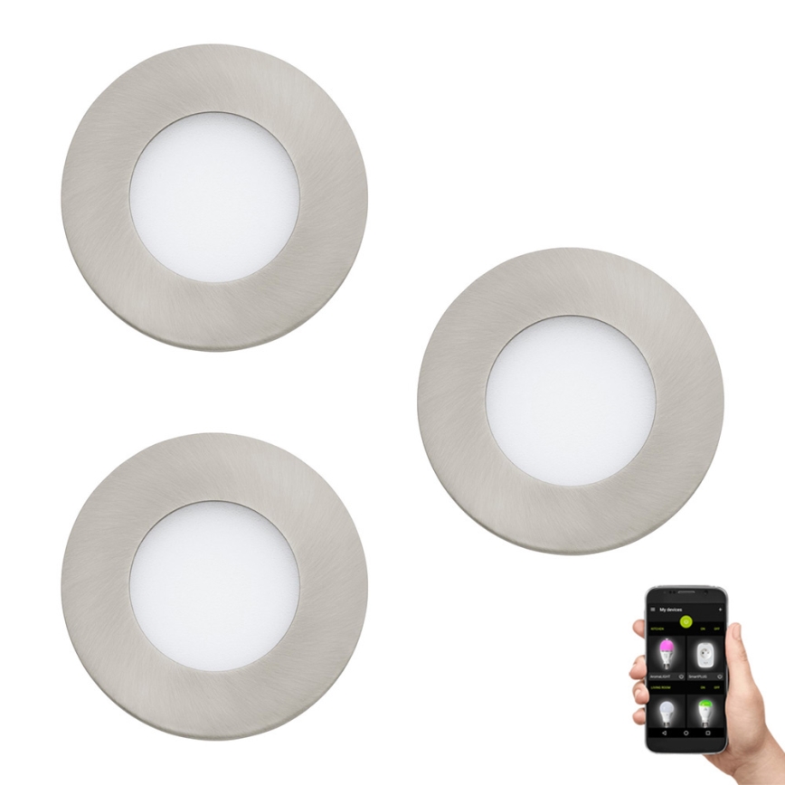 Eglo - ET 3x LED Prigušiva svjetiljka za kupaonicu FUEVA-Z  LED/2,8W/230V IP44