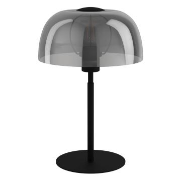 Eglo - Stolna lampa 1xE27/40W/230V crna/siva