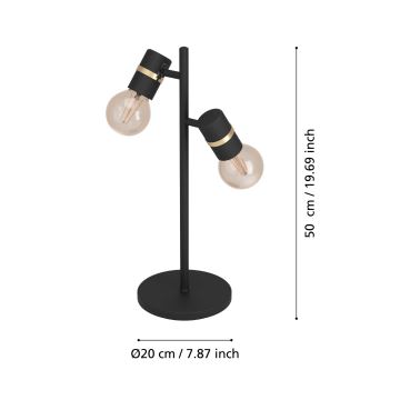 Eglo - Stolna lampa 2xE27/10W/230V