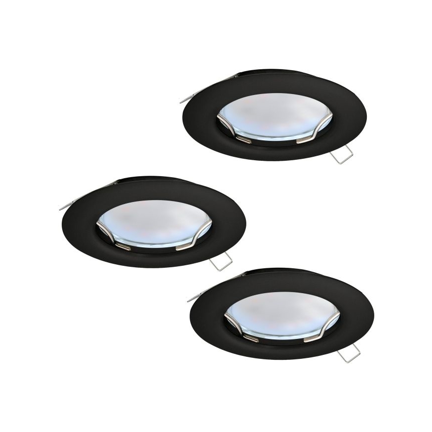 Eglo - SET 3x LED Ugradbena svjetiljka PENETO 1xGU10/2,8W/230V