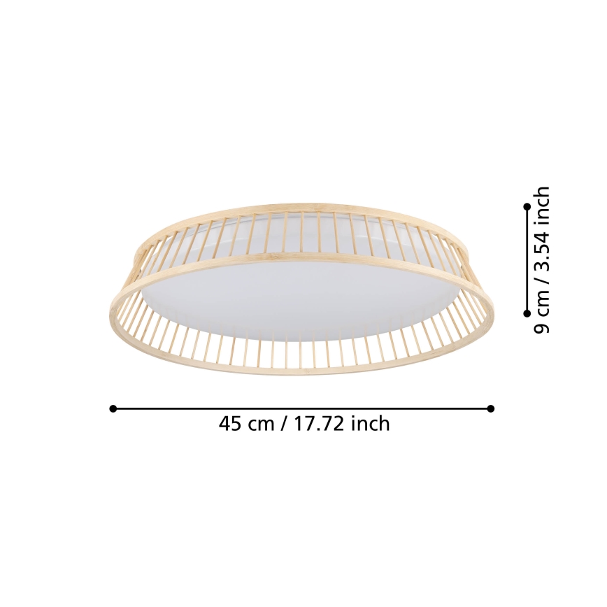 Eglo - LED Stropna svjetiljka LED/20W/230V smeđa