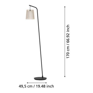 Eglo - Podna lampa 1xE27/25W/230V