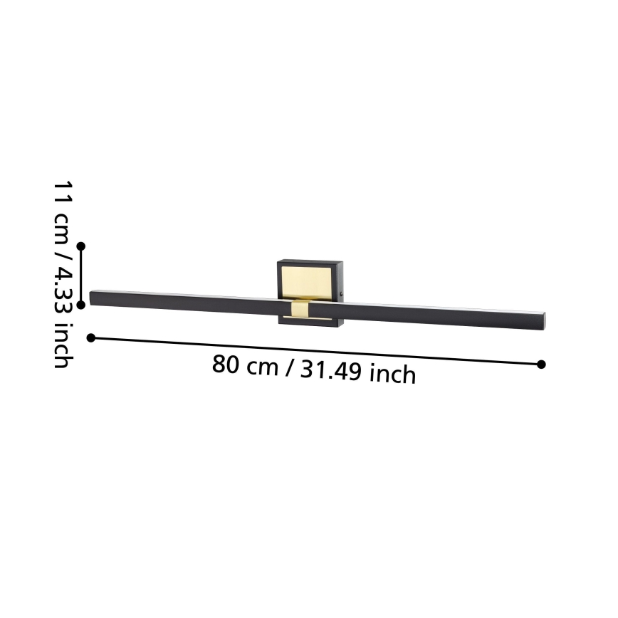 Eglo - LED Zidna svjetiljka za kupaonicu LED/17,5W/230V IP44