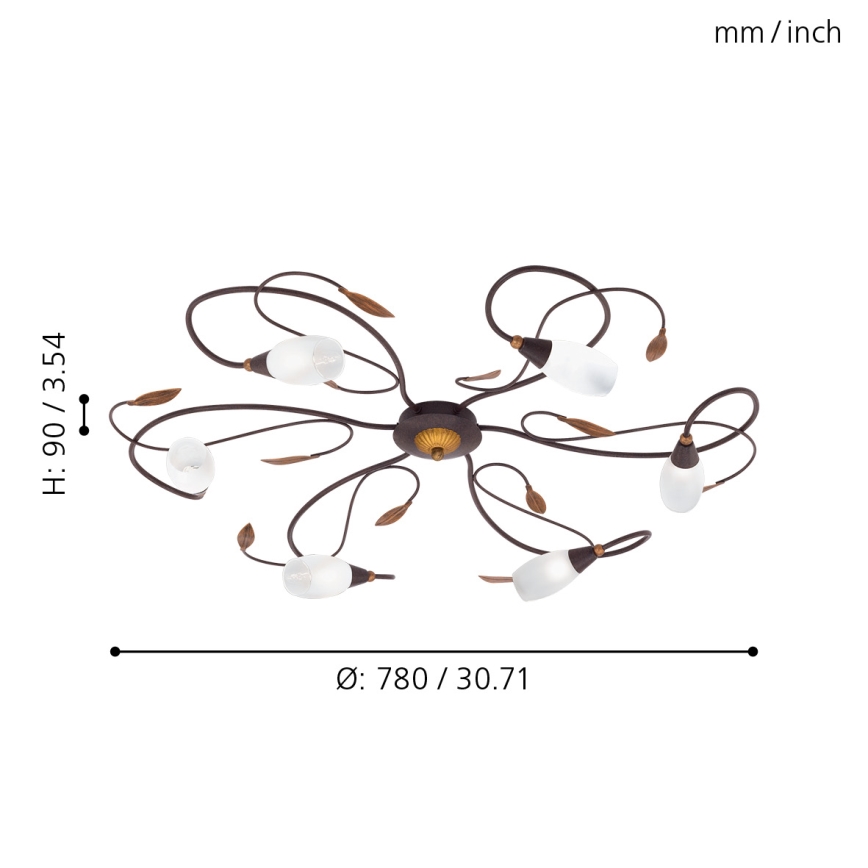 EGLO - Prikačeni luster 6xG9/40W