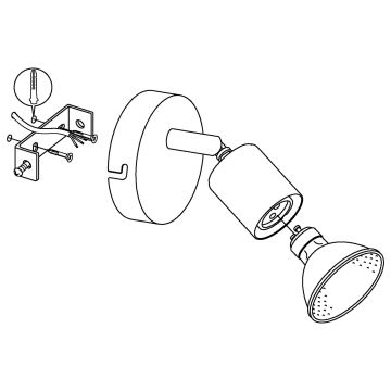 Eglo - LED Reflektorska svjetiljka LED 1xGU10/2,5/230V