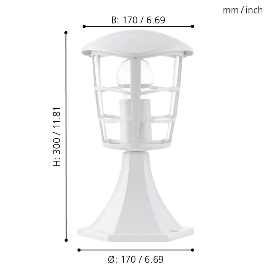 Eglo - LED Vanjska lampa 1xE27/8,5W/230V IP44