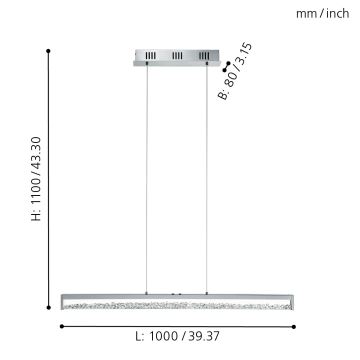 Eglo - LED Prigušiva svjetiljka LED/32W/230V