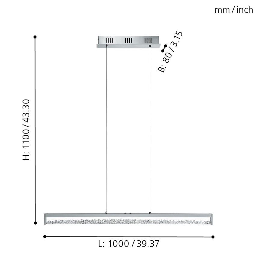 Eglo - LED Prigušiva svjetiljka LED/32W/230V