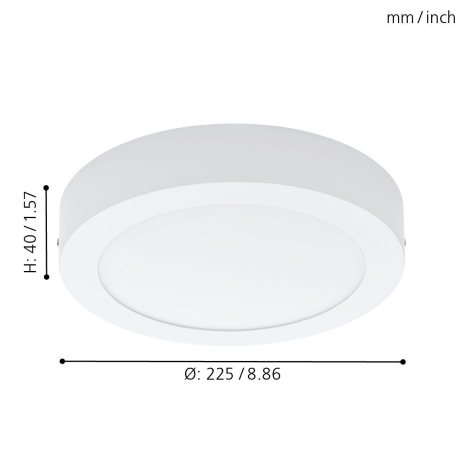 Eglo 94076 - LED Stropna svjetiljka FUEVA 1 LED/16,47W/230V