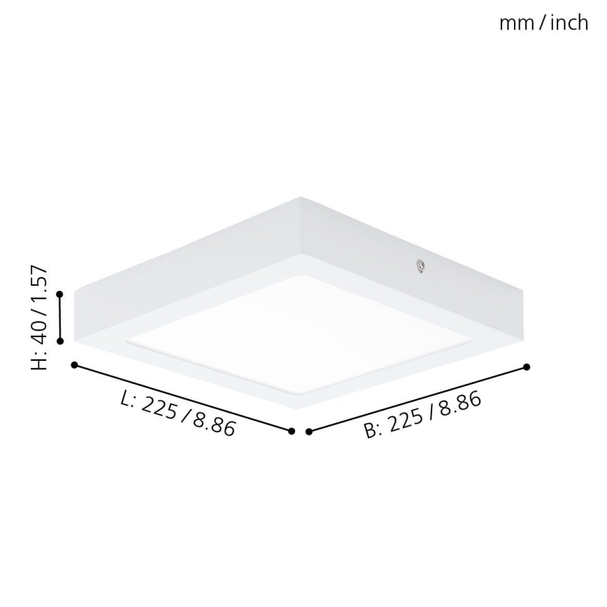 Eglo 94078 - LED Stropna svjetiljka FUEVA 1 LED/16,44W/230V