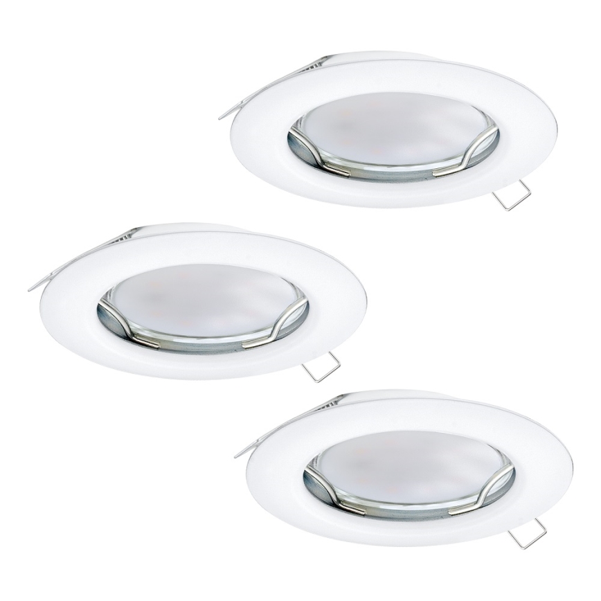 Eglo - SET 3x LED Ugradna svjetiljka PENETO 3xGU10-LED/3W/230V