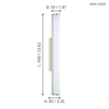 Eglo - LED Svijetiljka za kupaonicu 1xLED/16W/230V IP44