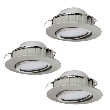 Eglo - SET 3x LED ugradna svjetiljka PINEDA 1xLED/6W/230V