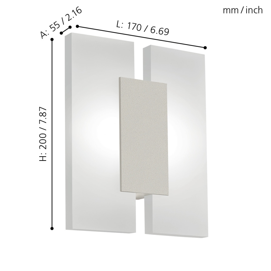 Eglo - LED zidna svjetiljka 2xLED/4,5W/230V