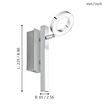 Eglo - Reflektorska svjetiljka LED/3,2W + LED/2,2/230V