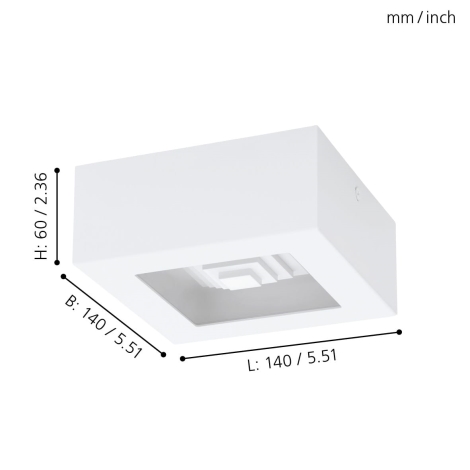 Eglo - LED Stropna svjetiljka 1xLED/6,3W/230V