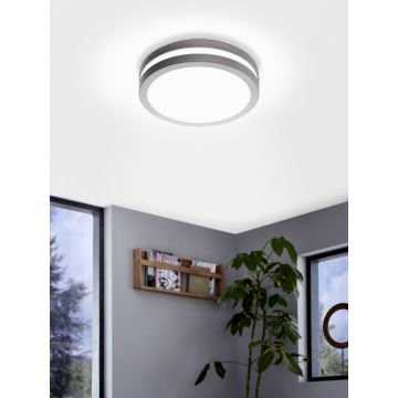 Eglo - LED Prigušiva stropna svjetiljka za kupaonicu LOCANA-C LED/14W siva IP44