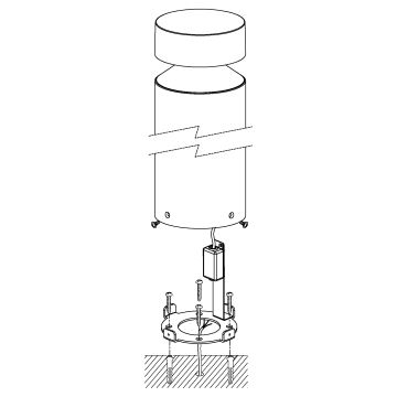 Eglo - LED Vanjska lampa LED/11W/230V crna 450 mm IP44