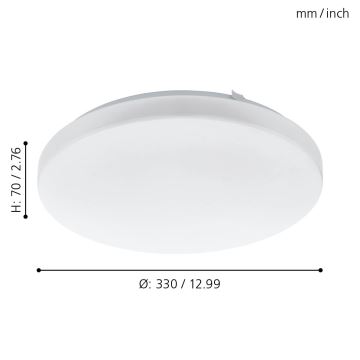 Eglo - LED Stropna svjetiljka LED/17,3W/230V