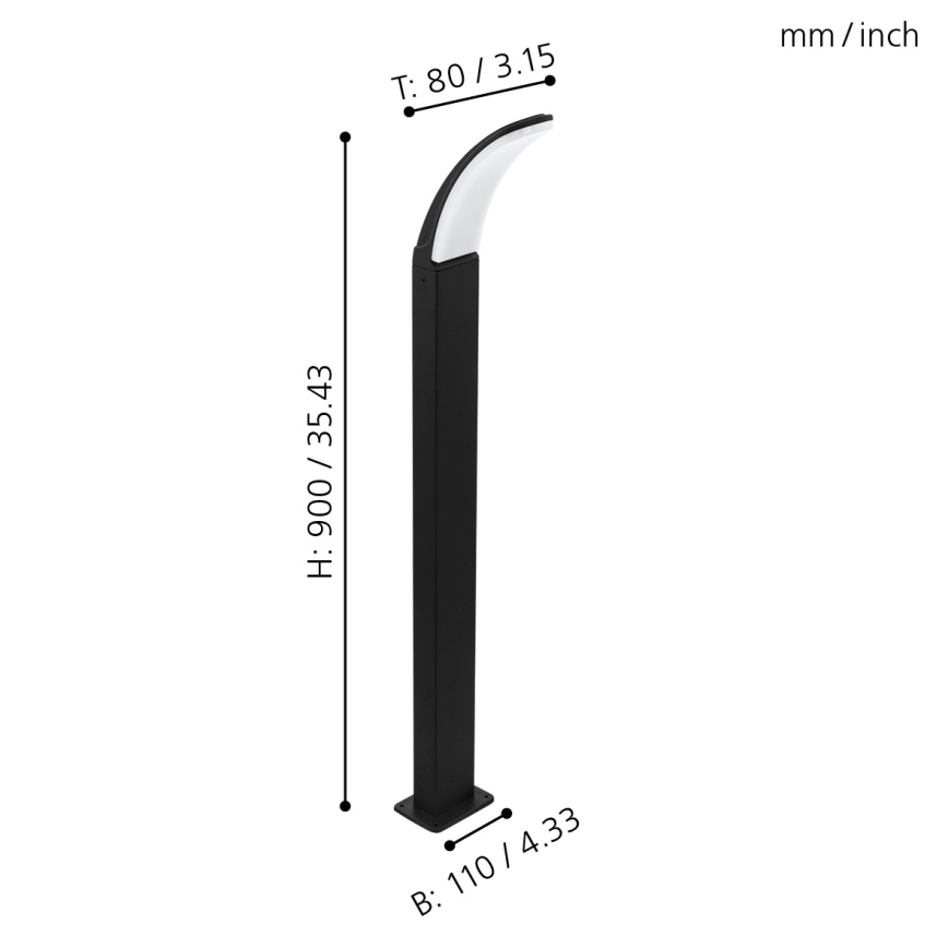 Eglo - LED Vanjska lampa LED/11W/230V IP4visina 900