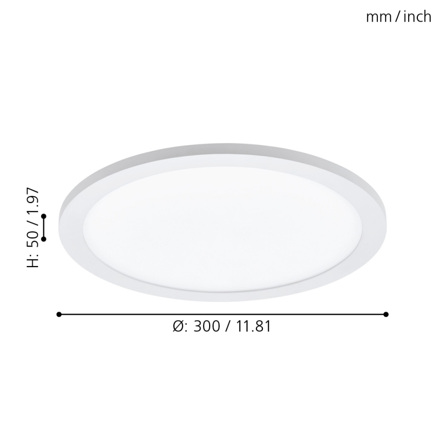 Eglo - LED Prigušiva stropna svjetiljka LED/14W/230V + daljinsko upravljanje