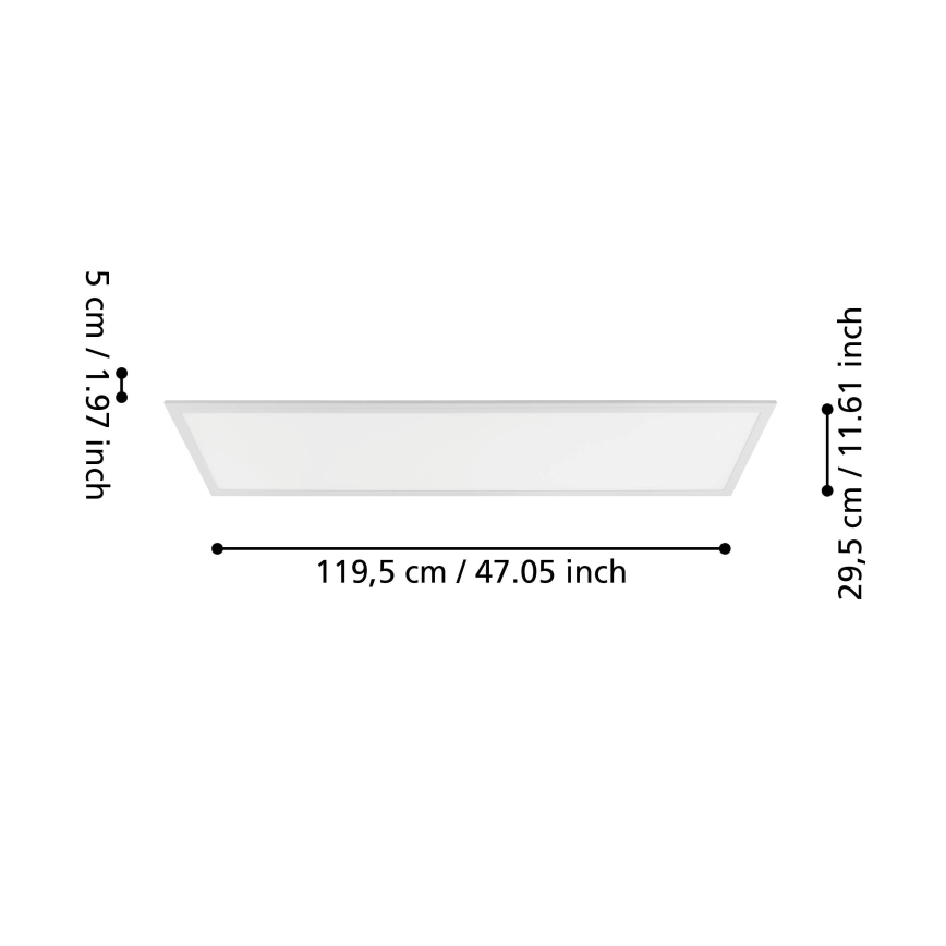 Eglo - LED Nadgradni panel sa senzorom LED/33W/230V