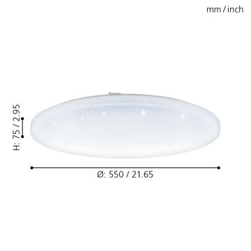 Eglo - LED Stropna svjetiljka LED/49,5W/230V