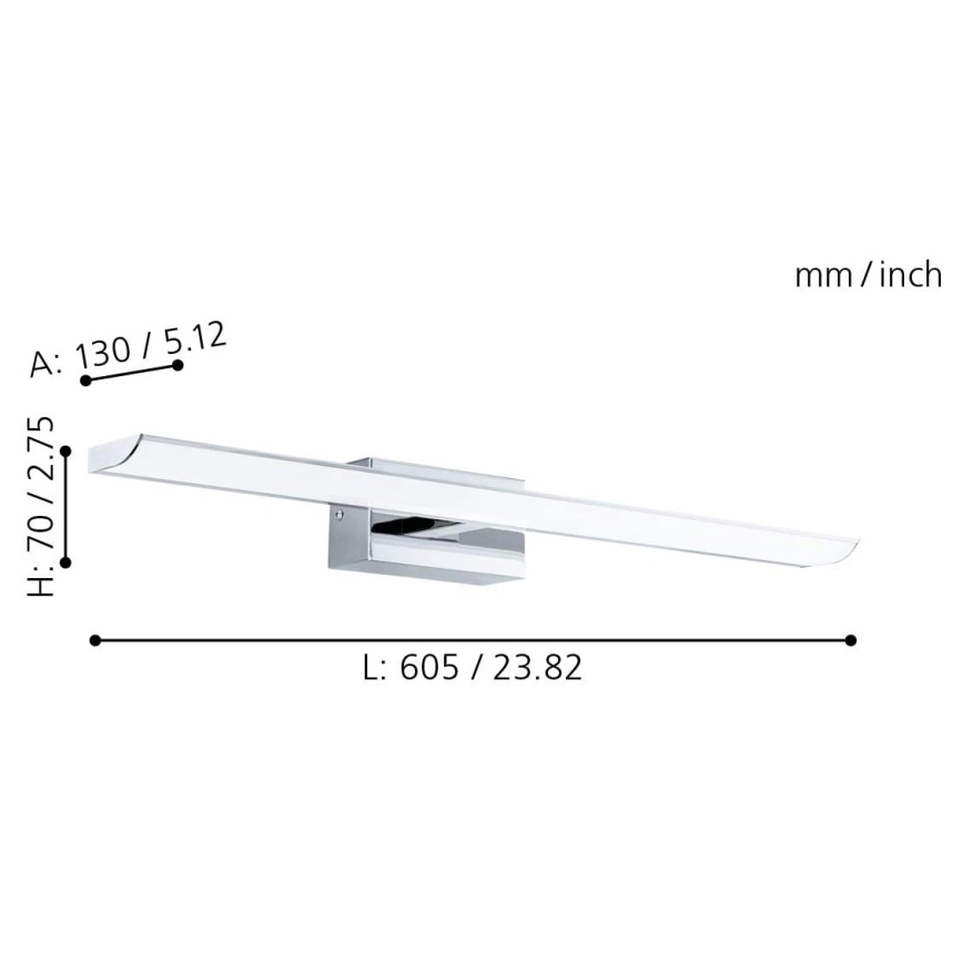 Eglo - LED RGB Prigušiva kupaonska rasvjeta LED/15,6W/230V IP44 + daljinski upravljač