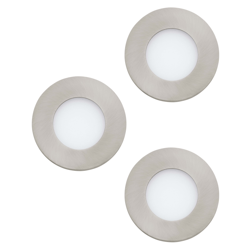 Eglo 98634 - SET 3x LED Ugradbena svjetiljka za kupaonicu FUEVA LED/2,8W/230V