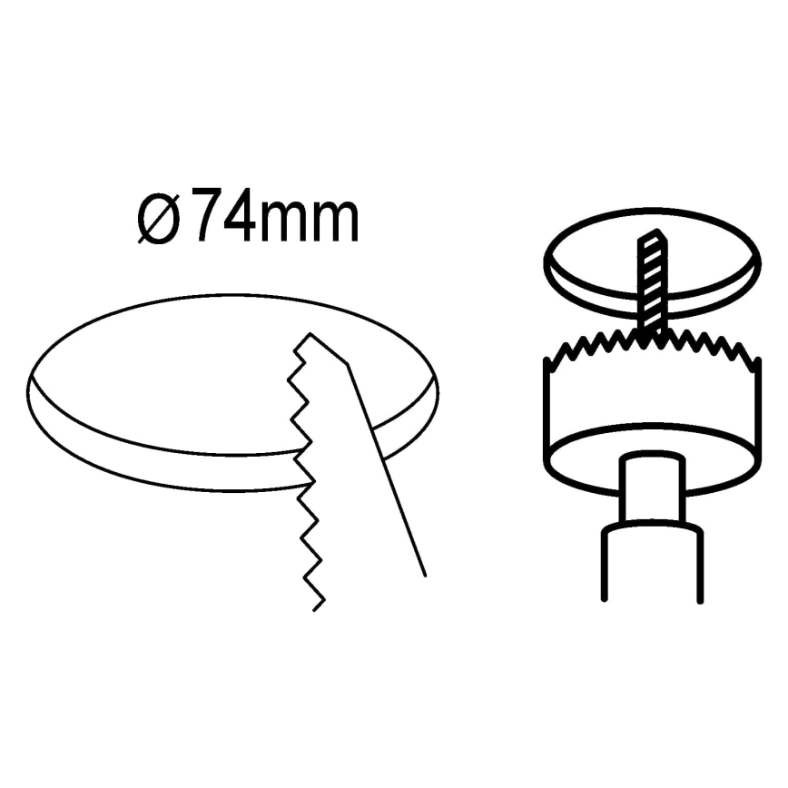 Eglo 98634 - SET 3x LED Ugradbena svjetiljka za kupaonicu FUEVA LED/2,8W/230V