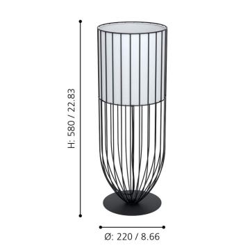 Eglo - Stolna lampa 1xE27/60W/230V