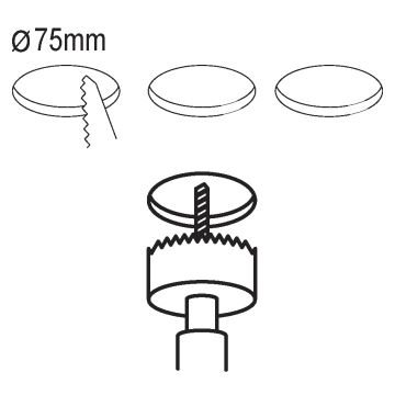 Eglo - SET 3x LED Ugradbena svjetiljka FUEVA 5 1xLED/2,7W/230V