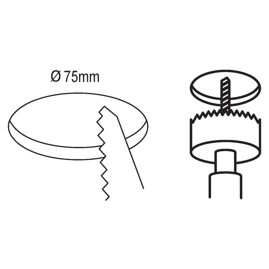 Eglo - LED Ugradbena svjetiljka za kupaonicu LED/2,7W/230V IP44