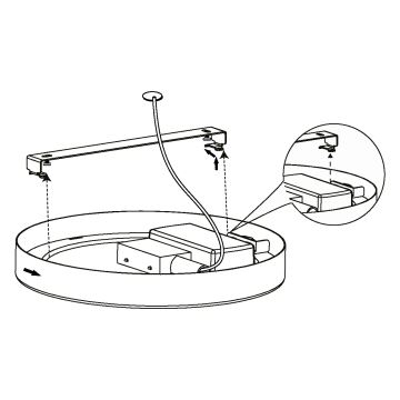 Eglo - LED Stropna svjetiljka LED/10,5W/230V