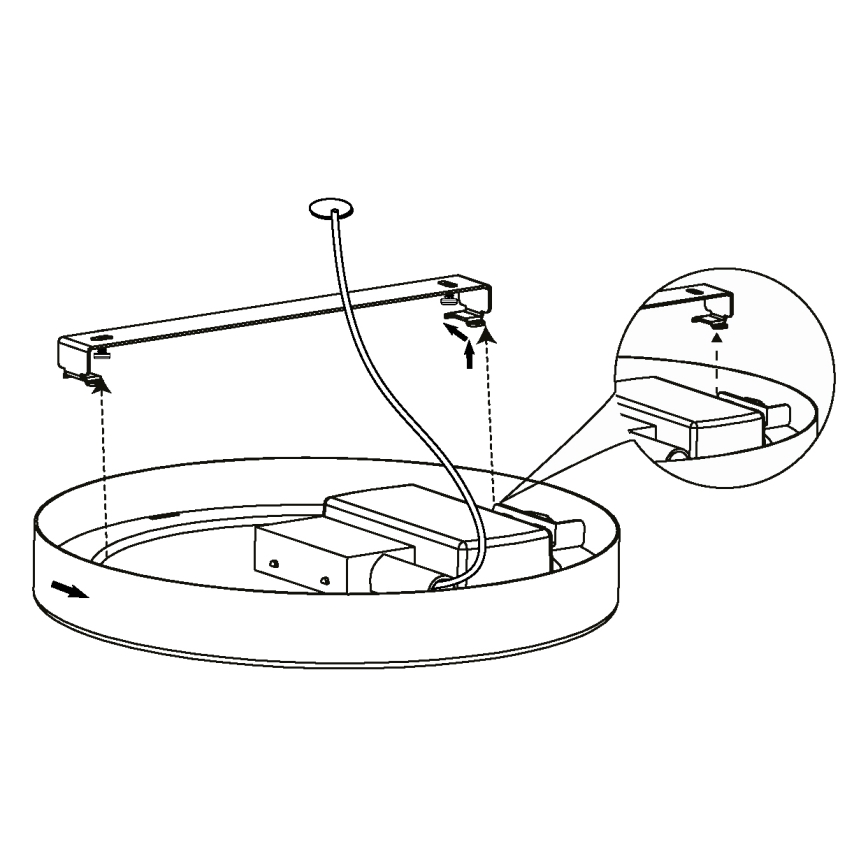 Eglo - LED Stropna svjetiljka LED/10,5W/230V