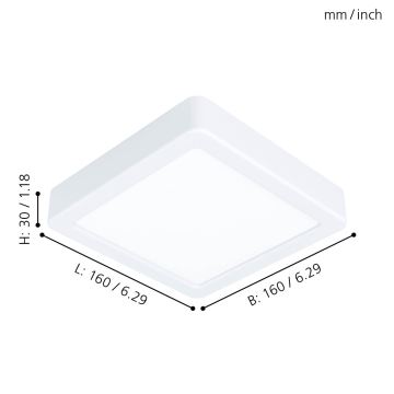 Eglo - LED Stropna svjetiljka LED/10,5W/230V