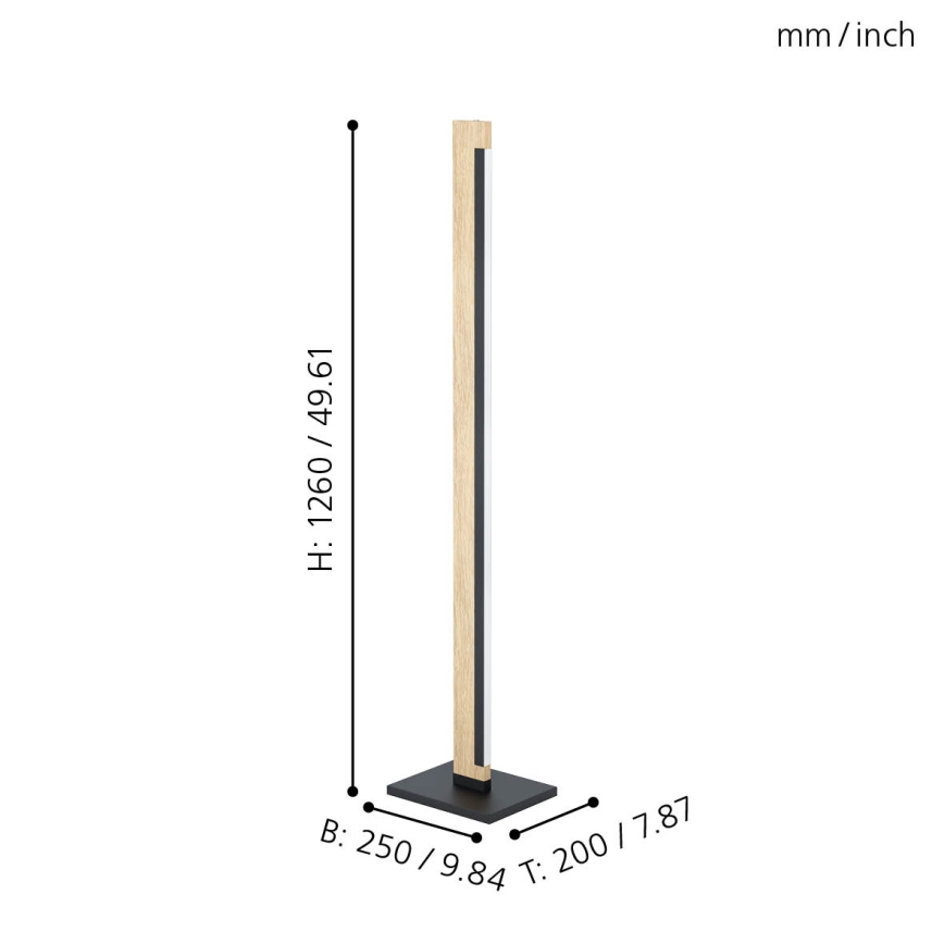 Eglo - LED Prigušiva podna lampa CAMACHO LED/22W/230V