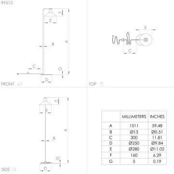 Eglo - Podna lampa 1xE27/28W/230V