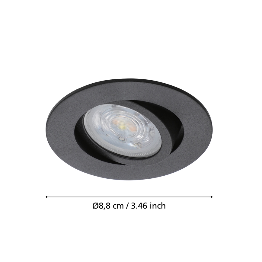 Eglo - LED RGBW Prigušiva ugradbena svjetiljka LED/5W/230V 2700-6500K ZigBee