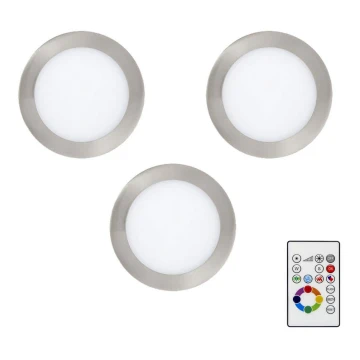 Eglo - ET 3x LED RGBW Prigušiva ugradbena svjetiljka TINUS 4,8W/230V + DU