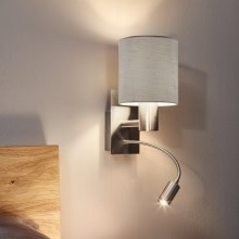 Eglo - LED Fleksibilna svjetiljka 1xE27/40W+LED/3,8W bež