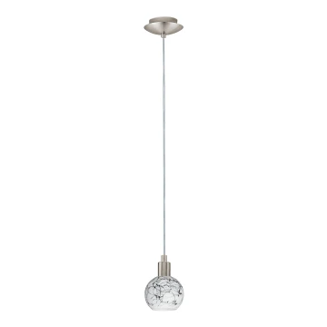 Eglo - LED Luster na sajli MY CHOICE 1xE14/4W/230V  krom/bijela/crna