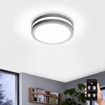 Eglo - LED Prigušiva stropna svjetiljka za kupaonicu LOCANA-C LED/14W siva IP44