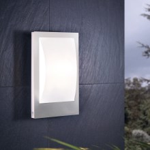 Eglo - LED Prigušiva vanjska zidna svjetiljka 1xE27/9W/230V IP44 mat krom