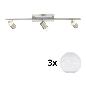 Eglo - LED Reflektorska svjetiljka MY CHOICE 3xE14/40W/230V krom/bijela